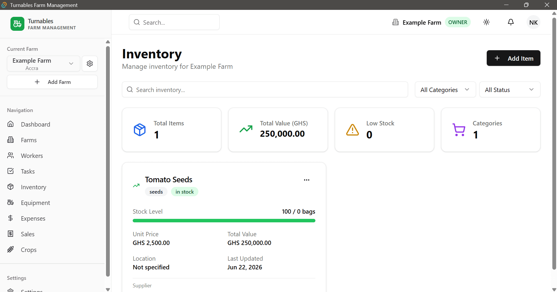 Inventory & Supply Ledger